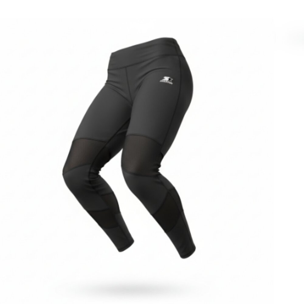 Lotus Leggings Women’s 3XL Black Mesh Cut-Out Fitted Slimming Activewear